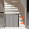 Rào chắn cửa tự động thu gọn lưới an toàn chặn cầu thang, hành lang không cần khoan