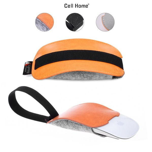 Túi đựng Magic Mouse hộp nỉ phối da sang trọng bảo vệ chuột không dây