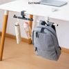 Móc treo cặp, ba lô, túi xách gắn cạnh bàn điều chỉnh độ dày linh hoạt