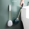 Bàn chải chà nhà vệ sinh toilet silicon cán dài tự động đóng mở