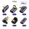 Cổng chuyển Type-C đầu nối USB-C male sang female vuông góc 90 độ
