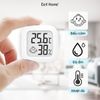 Đồng hồ đo nhiệt độ, độ ẩm mini màn hình LCD điện tử nam châm gắn tường