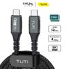 Cáp Type C to Type C TUTi chuẩn USB4 40Gbps dài 2m 8K Display 40W tương thích Thunderbolt 3/4 xuất hình ảnh truyền dữ liệu sạc nhanh