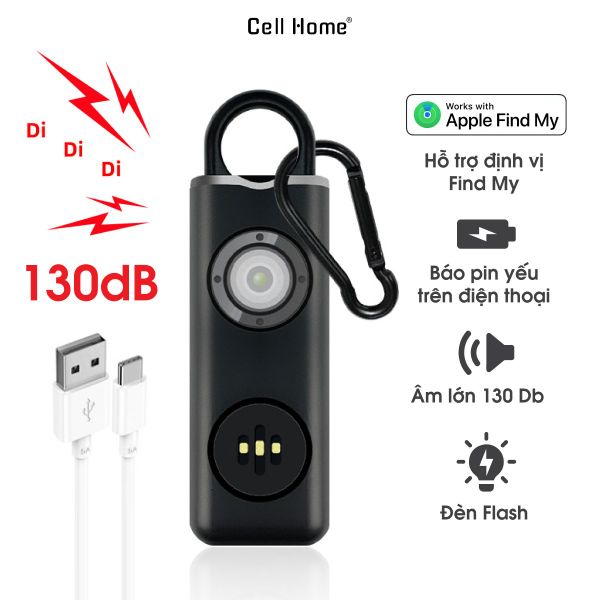 Còi báo động tự vệ cá nhân ARIZA tích hợp định vị Apple Find My