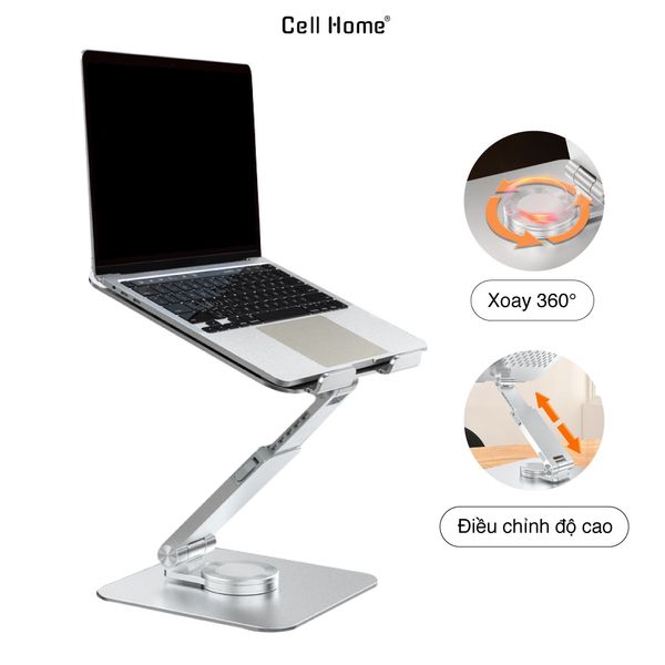 Giá Đỡ Macbook Laptop Điều Chỉnh Độ Cao Xoay 360 Độ
