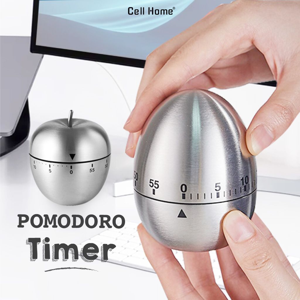 Đồng Hồ Pomodoro Hẹn Giờ Thép Không Gỉ Đồng Hồ Đếm Ngược Để Bàn Giúp L –  Celljoy