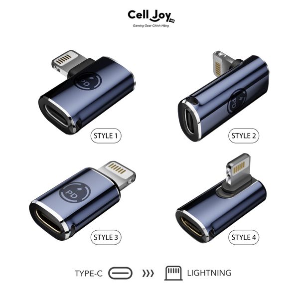27W Lightning Female chuyển đổi sang Male PD Type-C sạc nhanh cho các thiết bị di động nhà Táo