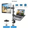 Giá treo màn hình kèm giá đỡ laptop 2 in 1 có thể xoay chỉnh linh hoạt