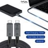 Cáp dữ liệu TB4 USB-C sang Type-C USB4 sạc nhanh 240W 8K HD Type-C 40Gb