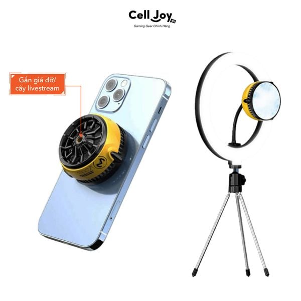 Quạt tản nhiệt điện thoại sò lạnh MEMO CX04 hút nam châm chính hãng