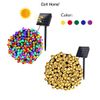 Dây đèn Led trang trí năng lượng mặt trời đèn sân vườn bọc nhựa chống nước 100 LED/12m
