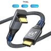 Cáp USB-C xuất hình ảnh gập 90 độ Type-C to Type-C USB4 40Gbps/240W/8K tương thích Thunderbolt 3/4