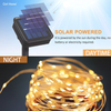 Đèn LED dây trang trí năng lượng mặt trời siêu sáng chống nước IP65 dài 12 mét/ 100LED 8 chế độ