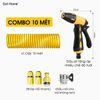 Bộ vòi tưới cây, chăm sóc sân vườn co giãn lò xo 10-40m vòi xịt cất gọn nhiều chế độ tưới