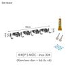 Móc treo chổi cây lau nhà móc treo nhà tắm đa năng inox 304 dán tường kẹp siêu chắc