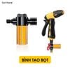 Bộ vòi tưới cây, rửa xe co giãn lò xo 10-40m vòi xịt cất gọn nhiều chế độ tưới