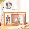 Khung ảnh để bàn xoay 360 gỗ tự nhiên phong cách Scandinavian (02 tấm hình 10x15cm)