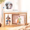 Khung ảnh để bàn xoay 360 gỗ tự nhiên phong cách Scandinavian (02 tấm hình 10x15cm)