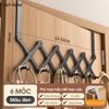 Móc treo quần áo gắn cửa, móc treo đồ cánh cửa bằng thép có thể co dãn gấp gọn