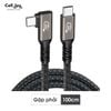 Cáp Type C xuất hình ảnh gập 90 độ chuẩn USB4 40Gbps/240W/8K tương thích Thunderbolt 3/4/5 cáp Type-C to Type-C