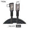 Cáp Type C xuất hình ảnh gập 90 độ chuẩn USB4 40Gbps/240W/8K tương thích Thunderbolt 3/4/5 cáp Type-C to Type-C