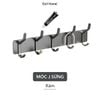 Móc treo quần áo dán tường inox 304 keo siêu dính không cần khoan