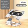 Giá Đỡ Laptop Tablet Điện Thoại 2 Trong 1 Giá Đỡ Laptop Quạt Tản Nhiệt Công Thái Học Cao Cấp
