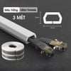 Nẹp đi dây điện nổi dán tường bảo vệ dây điện, khay ống đi dây sàn gọn gàng chống đứt gãy chống cháy