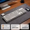 Deskpad nỉ lót gỗ chống trượt tấm lót bàn làm việc khoá viền chắc chắn