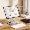 Giá Đỡ Máy Tính Bảng, Ipad, Điện Thoại để bàn - Chất Liệu Hợp Kim Nhôm Cao Cấp Xoay 360 độ