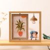 Khung ảnh để bàn xoay 360 gỗ tự nhiên phong cách Scandinavian (02 tấm hình 10x15cm)