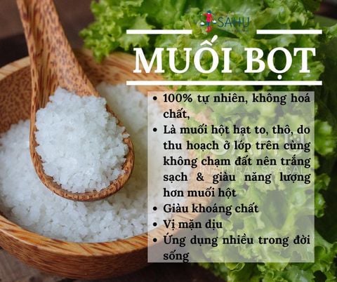 Muối bọt 1kg - thương hiệu Sahu