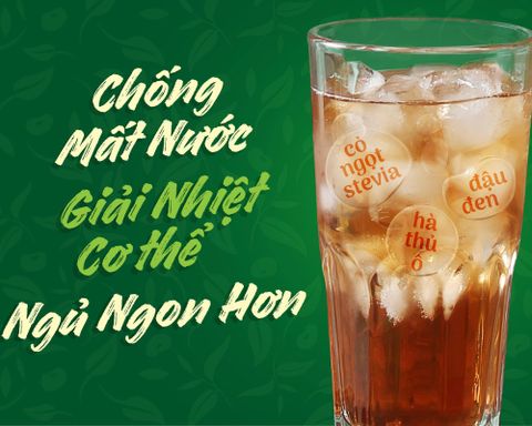 MỘC THANH TRÀ- TRÀ ĐẬU ĐEN XANH LÒNG RANG MỘC & CỎ NGỌT & HÀ THỦ Ô