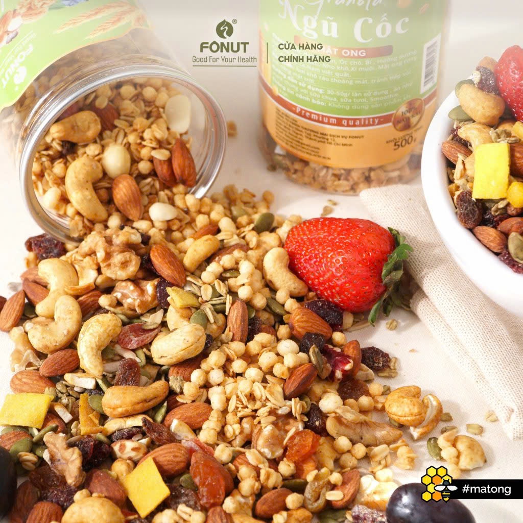 HẠT FONUT - NGŨ CỐC GRANOLA VỊ MẬT ONG
