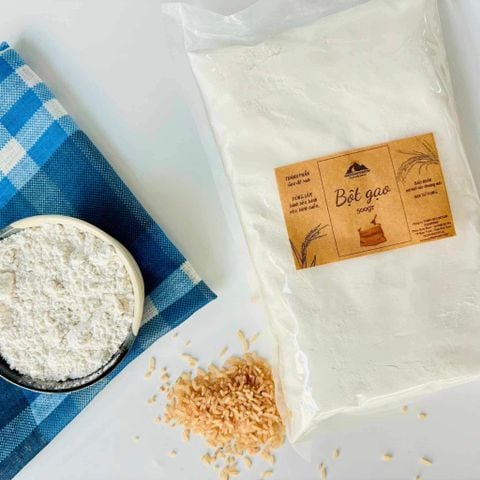 Smile Farm KonTum - Bột Gạo xưa 500gr, canh tác thuần tự nhiên