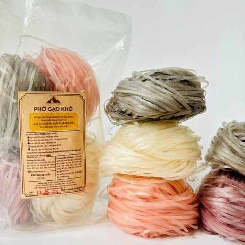 Smile Farm Kontum - Phở Khô Làm Từ Gạo Xà Cơn Đặc Sản 250gr, Canh Tác Thuần Tự Nhiên