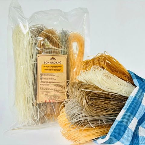 Smile Farm KonTum - Bún Gạo Khô làm từ Gạo Xà Cơn 250gr, Canh Tác Thuần Tự Nhiên