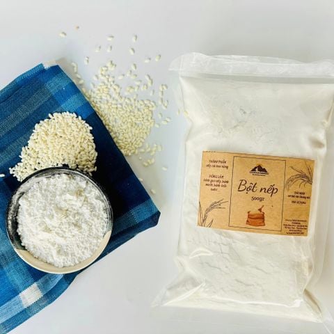 Smile Farm KonTum - Bột Nếp Cái Hoa Vàng 500gr, canh tác thuần tự nhiên