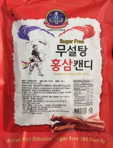 Kẹo sâm không đường Hàn Quốc 365 gói 500g