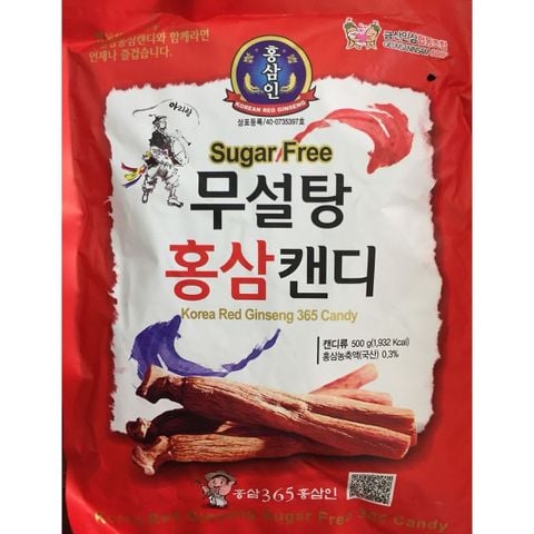 Kẹo sâm không đường Hàn Quốc 365 gói 500g