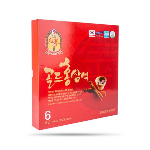 NƯỚC UỐNG HỒNG SÂM 6 NĂM TUỔI - KOREA RED GINSENG DAEYOUNG HÀN QUỐC  (70 ml x 30 gói)