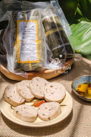 CHẢ LỤA HEO QUÊ BÌNH ĐỊNH (GÓI LÁ CHUỐI TRỰC TIẾP)