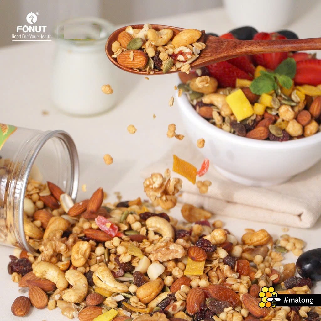 HẠT FONUT - NGŨ CỐC GRANOLA VỊ MẬT ONG