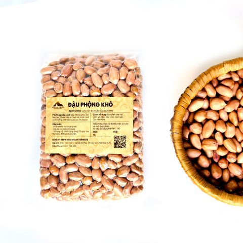Smile Farm KonTum - Đậu Phộng Khô Nguyên Hạt 500gr, Canh Tác Thuần Tự Nhiên