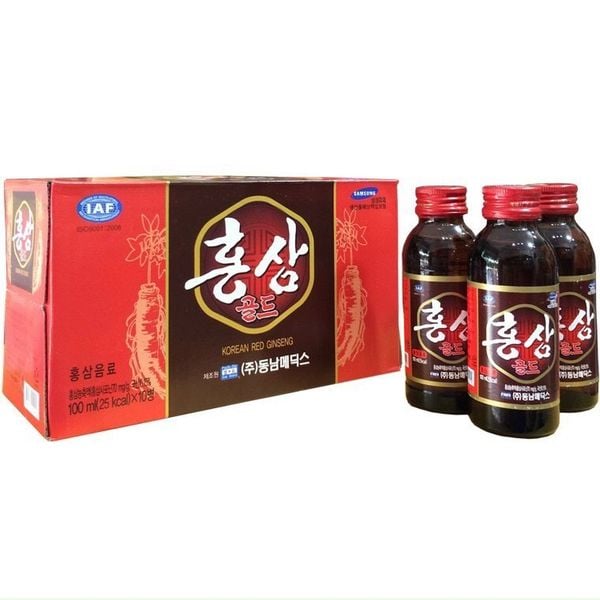  THÙNG 100 CHAI NƯỚC HỒNG SÂM CHÍNH HÃNG HÀN QUỐC (100ml *100) 