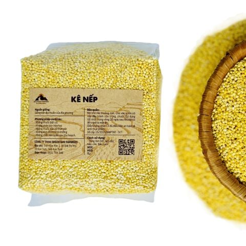 Smile Farm KonTum - Hạt Kê Nếp 500gr, Canh Tác Thuần Tự Nhiên