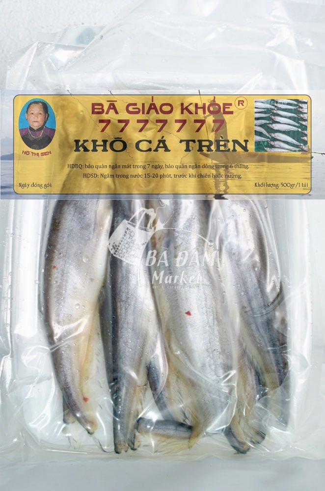  KHÔ CÁ TRÈN KẾT hiệu BÀ GIÁO KHOẺ 7777777 (CÁ THIÊN NHIÊN) 500GR - ĐẶC SẢN AN GIANG 