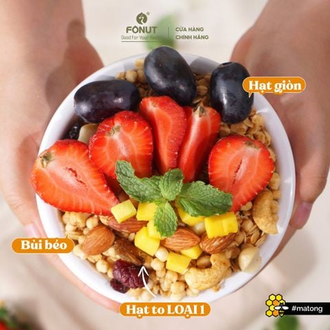 HẠT FONUT - NGŨ CỐC GRANOLA VỊ MẬT ONG