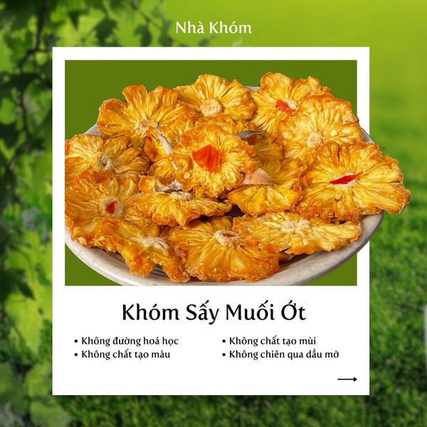  KHÓM TẮC CẬU SẤY MUỐI ỚT HŨ 200GR (THƯƠNG HIỆU NHÀ KHÓM) 