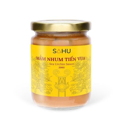 MẮM NHUM ĐẶC SẢN SA HUỲNH QUẢNG NGÃI 200GR- THƯƠNG HIỆU Sahu (HŨ THUỶ TINH)
